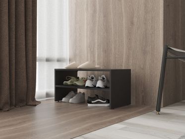 Stackable Shoe Rack Howard, Bedroom, Black