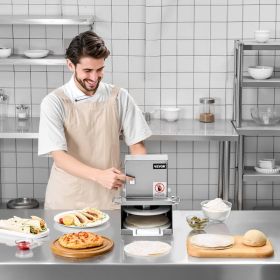 6 In Electric Pizza Dough Press Machine Pizza Pastry Sheeter Stainless Steel (Option: Silver)