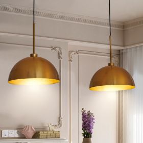 41inch Industrial Modern Copper Color Double Pendant Light Adjustable Ceiling Hanging Lamp With Bright Finish For Dining Room, Kitchen, Or Living (Option: Coppery)